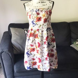 Romy Strapless Floral Cocktail Dress L 12
